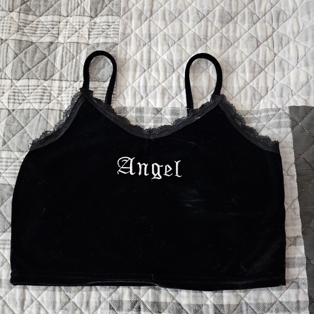Black velvet Angel top M